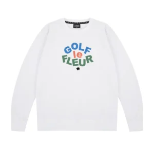 Product Specifications: Material: 90%Cotton, 10%Polyester Machine Wash No Color Fading Lightweight and comfortable Pattern Type Print Style Casual Sleeve Length(cm) Full Golf Wang Le Fleur Sweatshirt