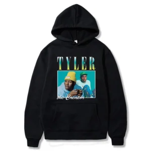 Tyler The Creator 90s Vintage Unisex Black Hoodie